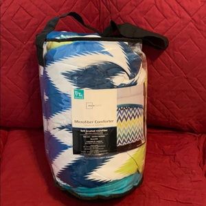 Chevron Microfiber Comforter T/TXL